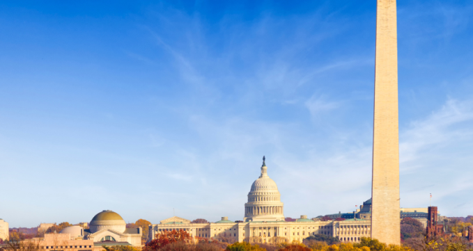 Washington Monument and Capitol Building